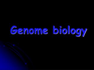 Genome biology