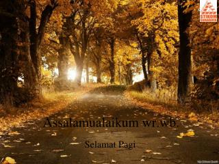 Assalamualaikum wr.wb.