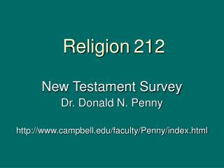 Religion 212