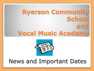 Ryerson Community School and Vocal Music Academy