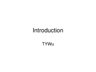 Introduction
