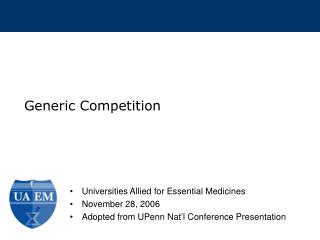 Generic Competition