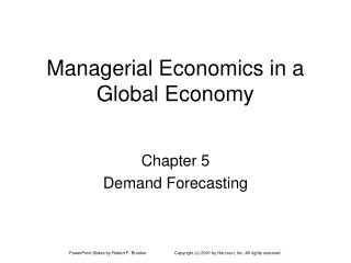 Managerial Economics in a Global Economy