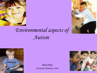 Environmental aspects of Autism