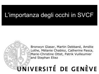 L’importanza degli occhi in SVCF