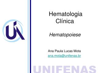 Hematologia Clínica Hematopoiese