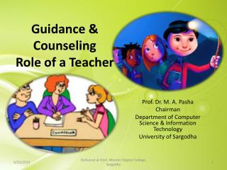 Guidance &amp; Counseling Role of a Teacher