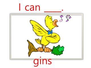 I can ____.