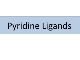 Pyridine Ligands