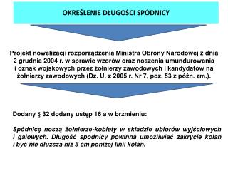 OKREŚLENIE DŁUGOŚCI SPÓDNICY