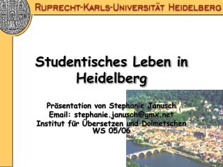 Studentisches Leben in Heidelberg