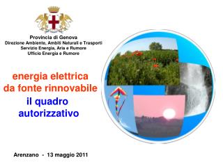 Provincia di Genova Direzione Ambiente, Ambiti Naturali e Trasporti