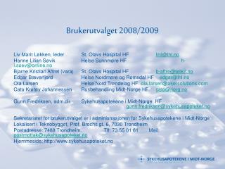 Brukerutvalget 2008/2009