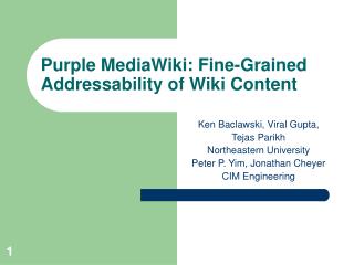 Purple MediaWiki: Fine-Grained Addressability of Wiki Content