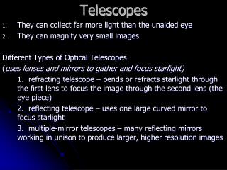 Telescopes