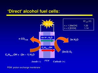 ‘Direct’ alcohol fuel cells: