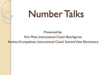 Number Talks