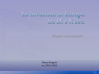 Le invasioni in Europa tra IX e X sec.