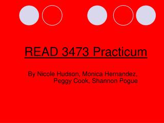 READ 3473 Practicum