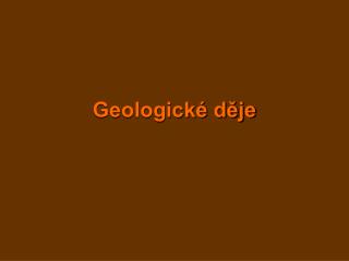 Geologické děje
