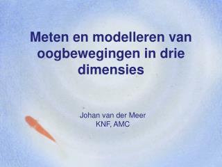 Meten en modelleren van oogbewegingen in drie dimensies