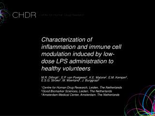 Human endotoxin model – introduction