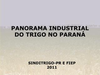 PANORAMA INDUSTRIAL DO TRIGO NO PARANÁ