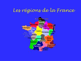 Les r égions de la France
