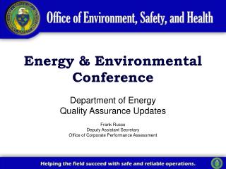 Energy &amp; Environmental Conference