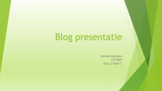 Blog presentatie