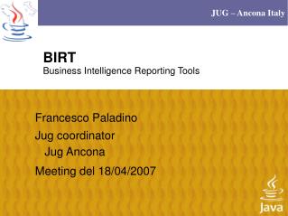 BIRT Business Intelligence Reporting Tools