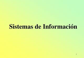 Sistemas de Información