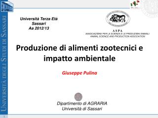 Dipartimento di AGRARIA Università di Sassari