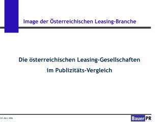 Image der Österreichischen Leasing-Branche