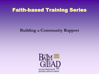 Faith-based Training Series