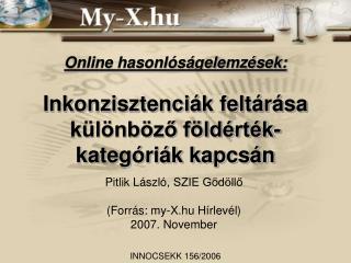 Online hasonlóságelemzések: Inkonzisztenciák feltárása különböző földérték-kategóriák kapcsán