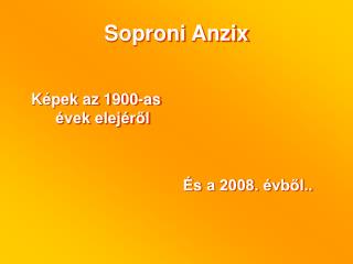 Soproni Anzix