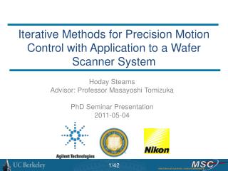 Iterative Methods for Precision Motion Control with Application to a Wafer Scanner System