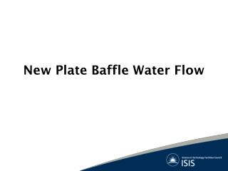 New Plate Baffle Water Flow