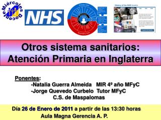 Otros sistema sanitarios: Atención Primaria en Inglaterra