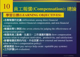 員工報償( Compensation): 總論