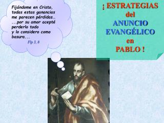 ¡ ESTRATEGIAS del ANUNCIO EVANGÉLICO en PABLO !