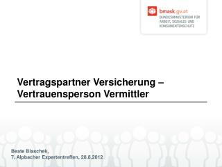 Standortbestimmung 1 * - Vertriebswege