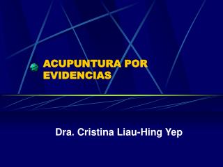 ACUPUNTURA POR EVIDENCIAS