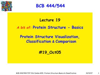 BCB 444/544