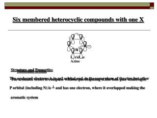 Six membered heterocyclic compounds with one X