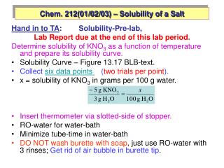Chem. 212(01/02/03) – Solubility of a Salt