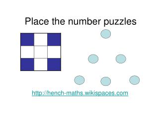 Place the number puzzles