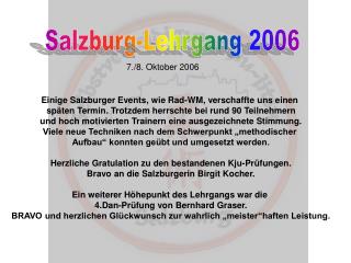 Salzburg-Lehrgang 2006