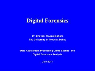 Digital Forensics